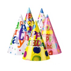 Set 6 Coifuri Happy Birthday, Tematica Aniversare Multicolor