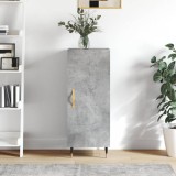 vidaXL Servantă, gri beton, 34,5x34x90 cm, lemn compozit