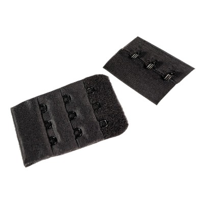 Set 2 extensii fixe pentru sutien, latime 4 cm, Negru foto