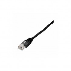 Patchcord WELL UTP Cat5e 0.25m Negru foto