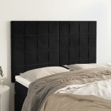 Cumpara ieftin Tăblii de pat, 4 buc, negru, 72x5x78/88 cm, catifea