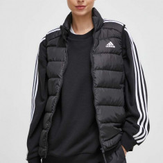 adidas vesta de puf femei, culoarea negru, de tranzitie