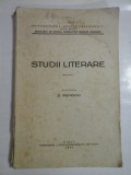 STUDII LITERARE - D. POPOVICI