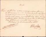 A2545N Chitanță olografă salariu &icirc;nvățător rom&acirc;n Vălcani Timiș 1897