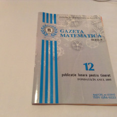 GAZETA MATEMATICA ,NR 12 /2015