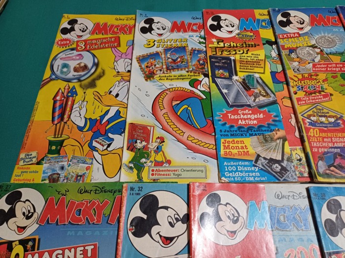 LOT 11 REVISTE MICKY MAUS * 1995 * DIFERITE NUMERE * 33