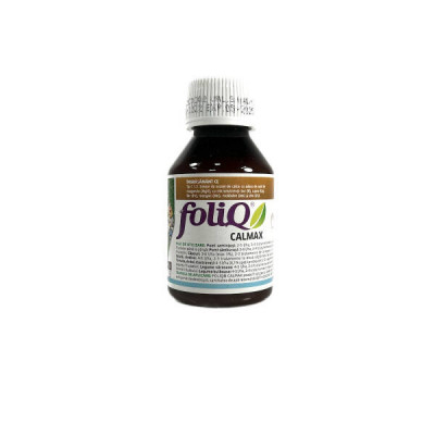 Foliq Calmax 100 ml, ingrasamant foliar pe baza de Azot, Calciu si Magneziu, creste rezistenta la boli, previne craparea foto