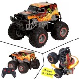 Cumpara ieftin Masina cu telecomanda, tip off-road, cascadorii, rotire verticala 360 grade, imprimeu flacari, ProCart