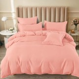 Cumpara ieftin Lenjerie cu Elastic 180x200 Junne Coral 6 Piese (Finet)
