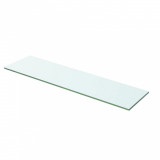 Gossi raft din sticla transparenta, 60 x 12 cm