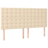 Cumpara ieftin Tablie de pat crem 160x5x118/128 cm, material textil
