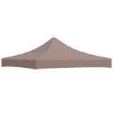 Acoperiș pentru cort de petrecere, gri taupe, 3x3 m, 270 g/m&sup2;