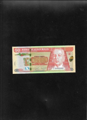 Guatemala 50 quetzales 2020 seria18440088 unc foto