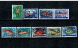 Iugoslavia 1956 - Fauna marina, pești, serie stampilata