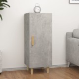 vidaXL Servantă, gri beton, 34,5x34x90 cm, lemn compozit