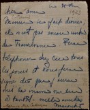 MARUCA CANTACUZINO, Autograf, pe o corespondență adresată, &icirc;n 1923, prin Radu Filitti omului politic IULIU MANIU.