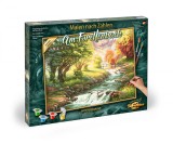 Kit pictura pe numere Schipper Rau de munte, 40x50 cm, culori acrilice