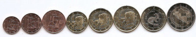 Croatia Set 8 - 1, 2, 5, 10, 20, 50 euro cent, 1, 2 euro 2023 - UNC foto