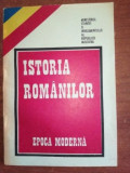 Istoria romanilor epoca moderna