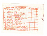 Bilet concurs PRONOSPORT 16 martie 1986, necompletat