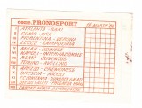 Bilet concurs PRONOSPORT 16 martie 1986, necompletat