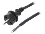 Cablu Electric 2x1,5mm2 2m Negru 16A