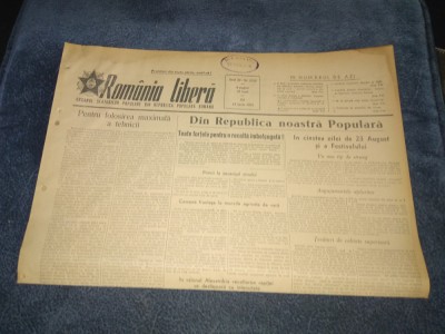 ZIARUL ROMANIA LIBERA 18 IUNIE 1953 foto