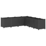 Cumpara ieftin Jardiniera de gradina, negru, 160x160x53 cm, PP
