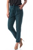 Cumpara ieftin E756-12 Pantaloni casual, cu talie inalta decorata cu cordon