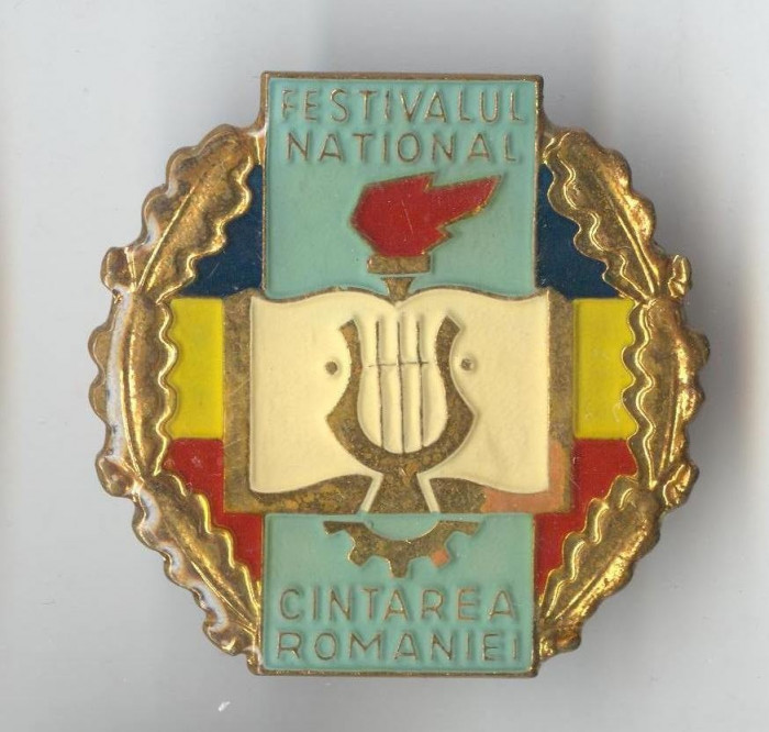 Insigna FESTIVALUL NATIONAL - CANTAREA ROMANIEI