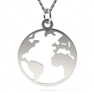 Colier din argint model Earth foto
