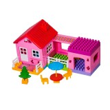 Set caramizi constructie casa pentru copii, 36 piese, ATU-080239, Oem