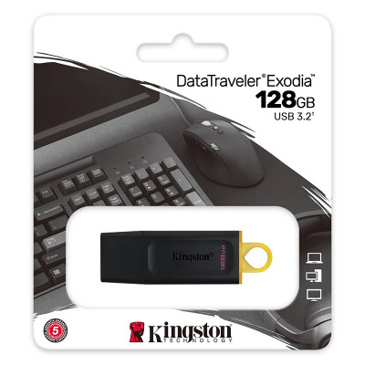 FLASH DRIVE 128GB DT USB 3.2 GEN1 KINGSTON DTX/128GB foto