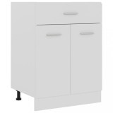 vidaXL Dulap inferior cu sertar, alb, 60 x 46 x 81,5 cm, PAL