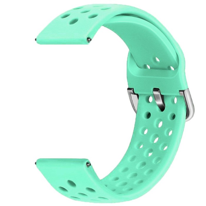 Curea din silicon compatibila cu Garmin Venu 3, Telescoape QR, 22mm, Mint Green