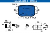 ATE 13.0460-3896.2 set placute frana,frana disc