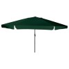 VidaXL Parasol de Grădină Verde și Negru 395 x 395 x 245 cm 42003637
