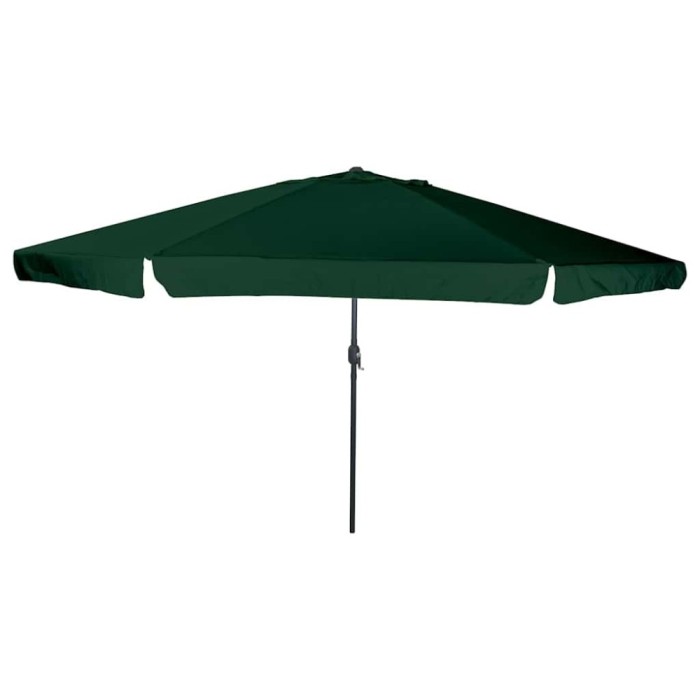 vidaXL Parasol de Grădină Verde și Negru 395 x 395 x 245 cm 42003637