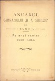 C1027 Anuarul Gimnaziului D A Sturdza din Tecuciu pe anul școlar 1913-1914, 1914, Librăria, tipografia și legătoria de cărți Iancu Gh Balaș, Tecuci