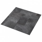 Cumpara ieftin Placi de pardoseala autoadezive gri structura lemn 5,11 m&sup2; PVC