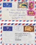 FILATELIE TEMATICA - PLIC NIGERIA TEMATICA FAUNA PASARI AIRMAIL, Stampilat