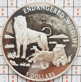 1479 Cook 5 Dollars 1996 Elizabeth II (Lion family) km 302 argint, Australia si Oceania