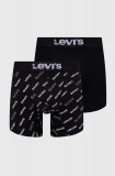 Levi&#039;s boxeri 2-pack barbati, culoarea negru