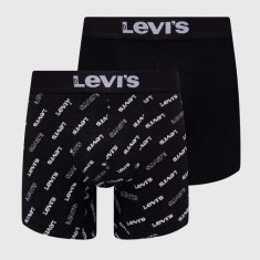 Levi's boxeri 2-pack barbati, culoarea negru