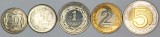 POLONIA LOT / SET Nr 2 - 5 buc : 20 + 50 Groszy 1 + 2 + 5 Zloti 2015