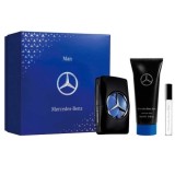Mercedes Benz Man - Set Cadou (Apa de Toaleta 100 ml + Gel de Dus 100 ml + Apa de Toaleta 10 ml), Barbati