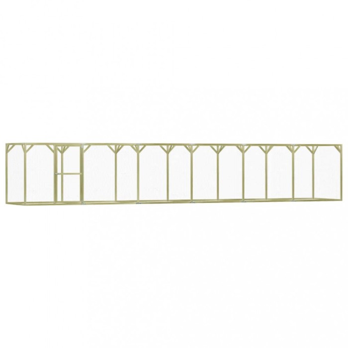 vidaXL Coteț pentru păsări, 1,5 x 9 x 1,5 m, lemn de pin tratat
