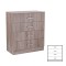 Comodă Miami cu 4 sertare 80x92 cm stejar York-stejar York