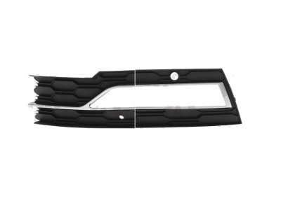 Grila bara protectie, spoiler Skoda Octavia, 04.2020-, model: Style, montare fata, dreapta, cu locas proiectoare; cu laminat cromate, RapidAuto foto