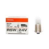 Bec auto Osram R5W 24V 5W BA15s pentru camion si vehicule 24V